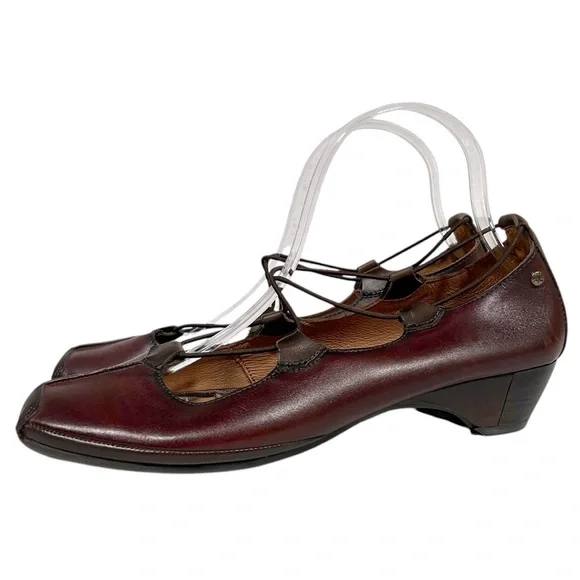 Pikolinos Gandia Leather Slip On Shoes in Garnet/Olmo Size 10 (41) - Picture 3 of 11